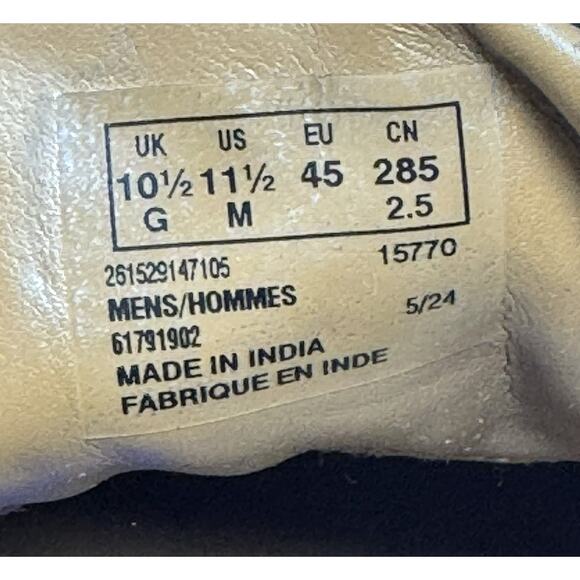 Clarks Men's Whiddon Mid Chukka Boot, Black Leather, Size 11.5 - Picture 7 of 7